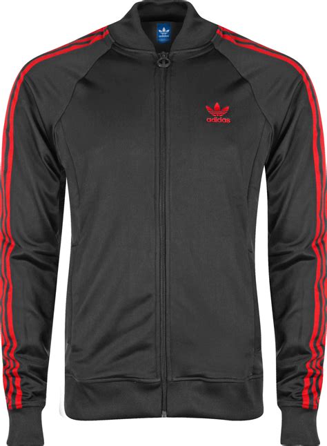 adidas jacke schwarz rote punkte|rote Jacken für Herren .